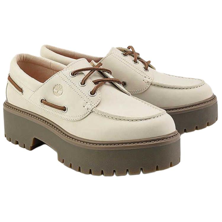 Timberland Stone Street Měkké a pohodlné lodní boty Dámské boty Bílé A2GVFEX4