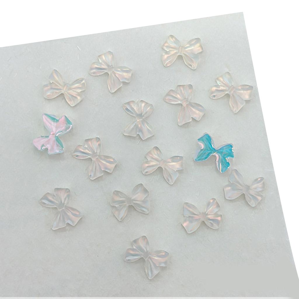 Simple Bowknot Nail Charms 3D Resin Ribbon Bows Manicure Accessories DIY Crafts Supplies Resin Bows Nail Decorations
