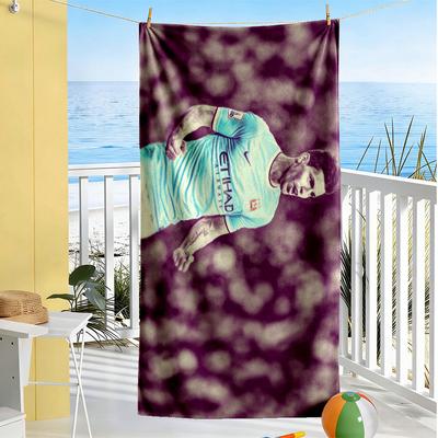 Manchester City Player Action Beach Towel Soft Durable Quick-Dry Comfortable Lightweight