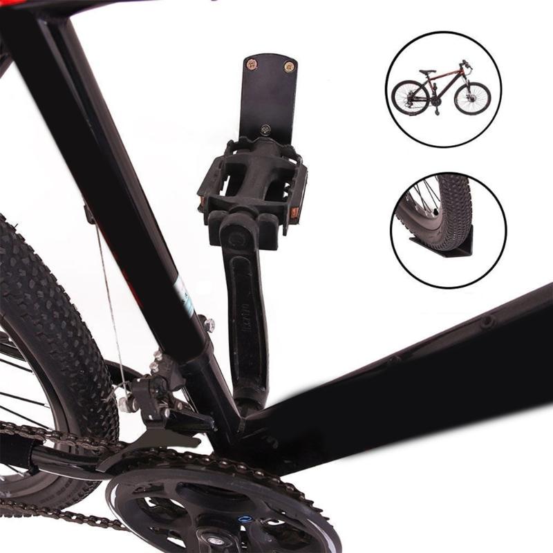 Durability Metal Bike Wall Mount Rack Compacts Wall Mounted Bicycles Rack for Various Size of Bicycles