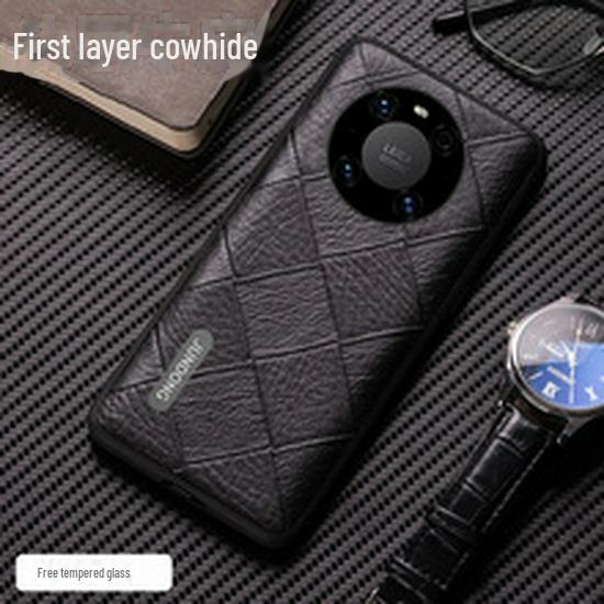 Drachenkopf-Hülle aus echtem Leder für Apple iPhone 14, 13 Pro, 12 Pro Max und 11