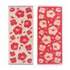 Imabari Towel Iori Face Towel NEW "tsubaki" Fluffy, Soft, and Highly Absorbent (Red)