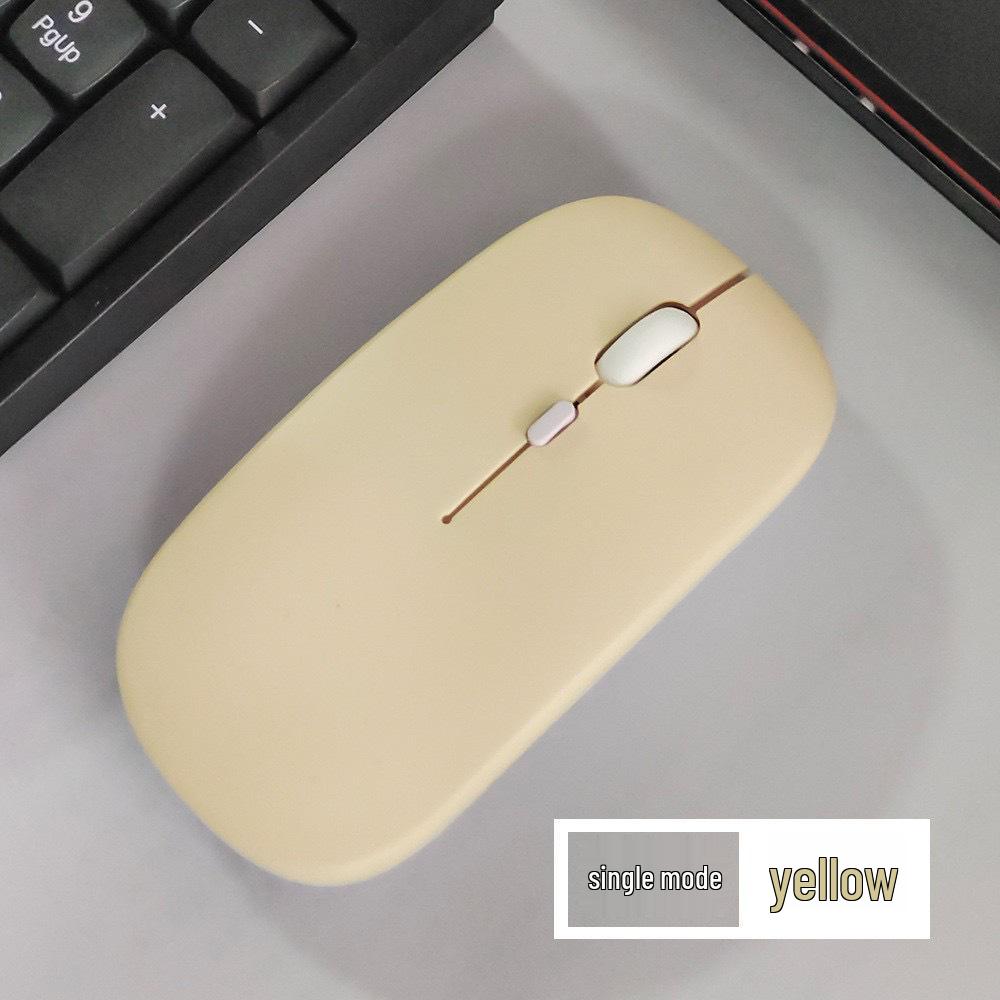 Dual-Mode Rechargeable Wireless Bluetooth Mouse with Silent Clicks for USB Desktop & Laptop Use