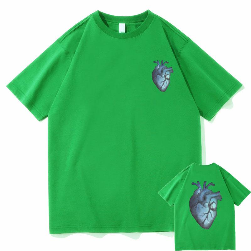 Le Monde Chico Album Tshirt PNL French Rap Band T Shirt QLF Heart Graphic Print Tshirts Men Women Hip Hop Oversized T Shirts