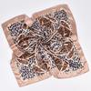 1Pcs Women'S Leopard Print 90 Silk Scarf Imitation Silk Fashion Trend Leopard Print Multi-Color Stitching Large Square Scarf