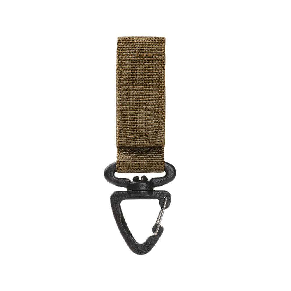 Outdoor Nylon Molle Tactical Backpack Carabiner Key Hook Webbing Buckle System Belt Buckle Hanging Camping Climbing Accessories