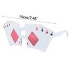 Lustige Geburtstagspoker-Themenbrillen Sonnenbrillen Persönlichkeit Abschlussfoto Kreative Pokerbrillen Spiel Partyzubehör