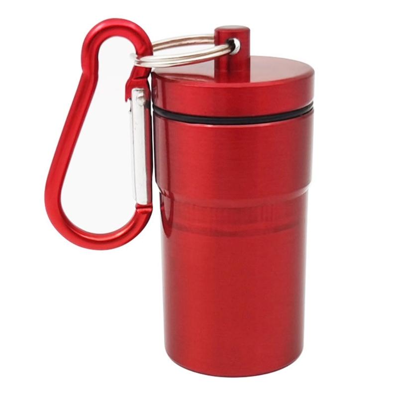 Aluminum Alloy Ashtray with Sealed Cover Hanging Hook OdorProof Holder for Travel Home Use Portable Small Item Container