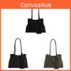 Korean Style Minimalist Shoulder Bag With Durable Pu Material And Internal Organizer For Commuting
