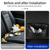 New Car Door Storage Box PU Leather Auto Seat Back Hanging Trash Can Bin Accessories For BMW X1 X2 X3 X4 X5 X6 X7 G20 G30 6