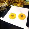 Sunflower Long Earrings - Summer Holiday Style