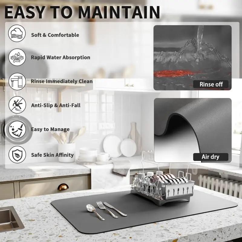 Cute Dessert Print Refrigerator Top Cover Mat Colorful Dot Waterproof Non Slip Anti Dust Cabinet Surface Pad Kitchen Mat