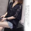 Short Sleeve Blouse with Embroidered Floral Print and Elegant Summer Top with Plus Sizes Perfect for and Office Perfect for Spring and Summer
