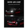 1/24 Scale Benz Gtr Sports Alloy Car Model Metal Children Diecast Toy Car Modification Simulation Sound & Light Gift for Boy