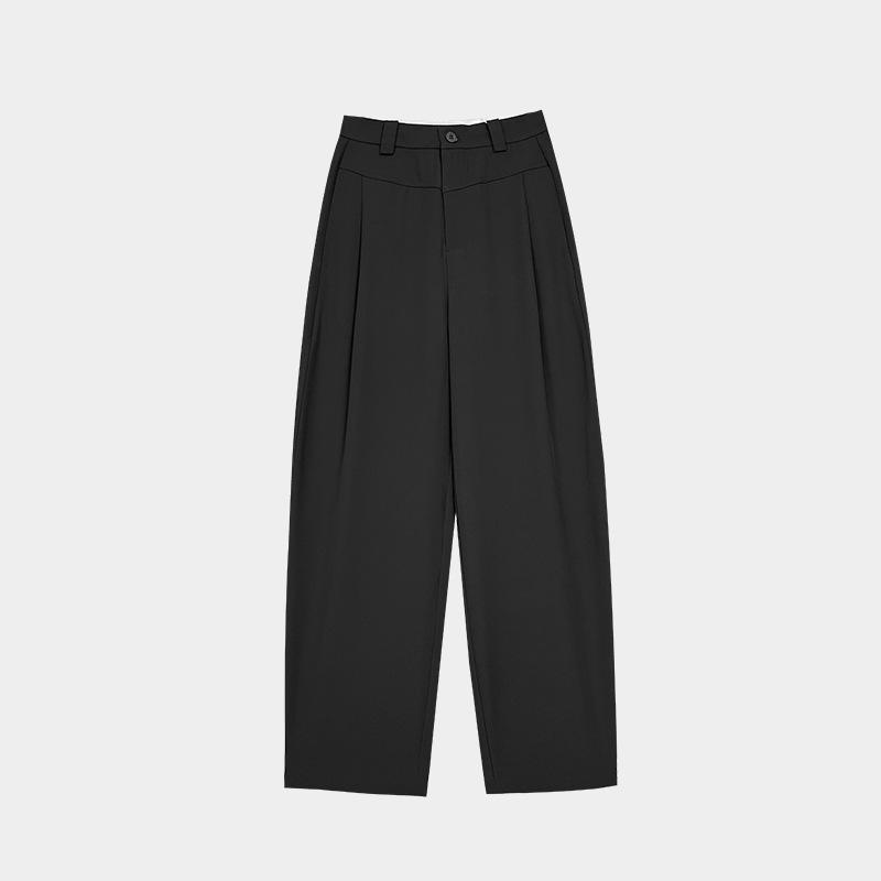 Narrow banana pants women's spring and autumn 1116 new straight casual pants loose lazy wind drooping sickle suit pants