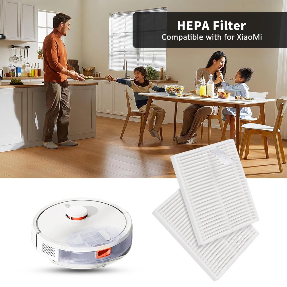 Filter Replacement For Xiaomi E12 E10 B112 S20 D106 E10C 3C Plus C103 3C Enhanced Primary Filter HEPA Filter Robot Vacuum Part