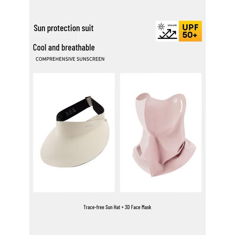 Унисекс кепка-козырек с защитой лица и шеи от УФ-лучей