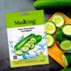 MasKing Beauty Facial Sheet Mask Cucumber, Lemon, Pomegranate, Kiwi & Honey for Skin Calming, Brightening, Regeneration, Lightening & Glowing for