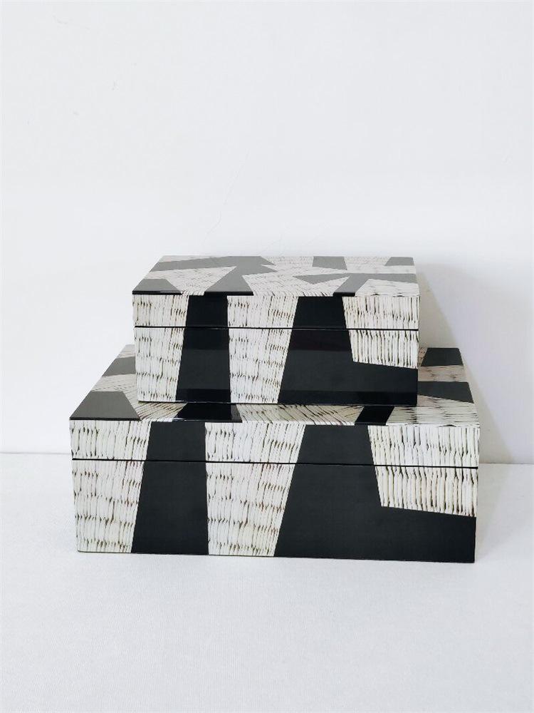 Nordic Minimalist Wooden Jewelry Box & Tissue Tray Decor for Bedroom/Living Room