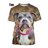 New Fashion Pit Bull 3D Printed T-shirts Summer Casual Men'swomen's Hip Hop Breathable Short Sleeve Trendy Unisex Tops Tshirt