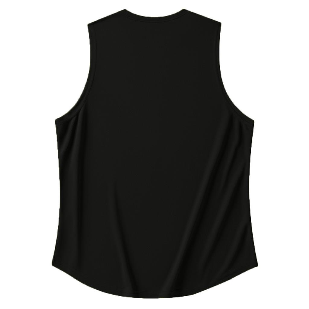 Men's Summer Quick Dry Vest T-shirt Men's Solid Color Letter Printed Loose Vest