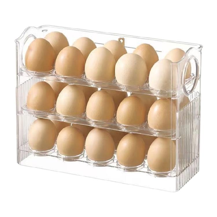 Convenient Space Saving Eggs Organizers Efficient Rotating Eggs Tray Transparent Refrigerator Box Kitchen Accessories чистый