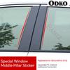 6Pcs/Set Car Pillar Post Glossy Piano Black for BMW 7 Series E65 E66 2001-2005 2006 2007 2008 Door Window Molding Cover Stickers