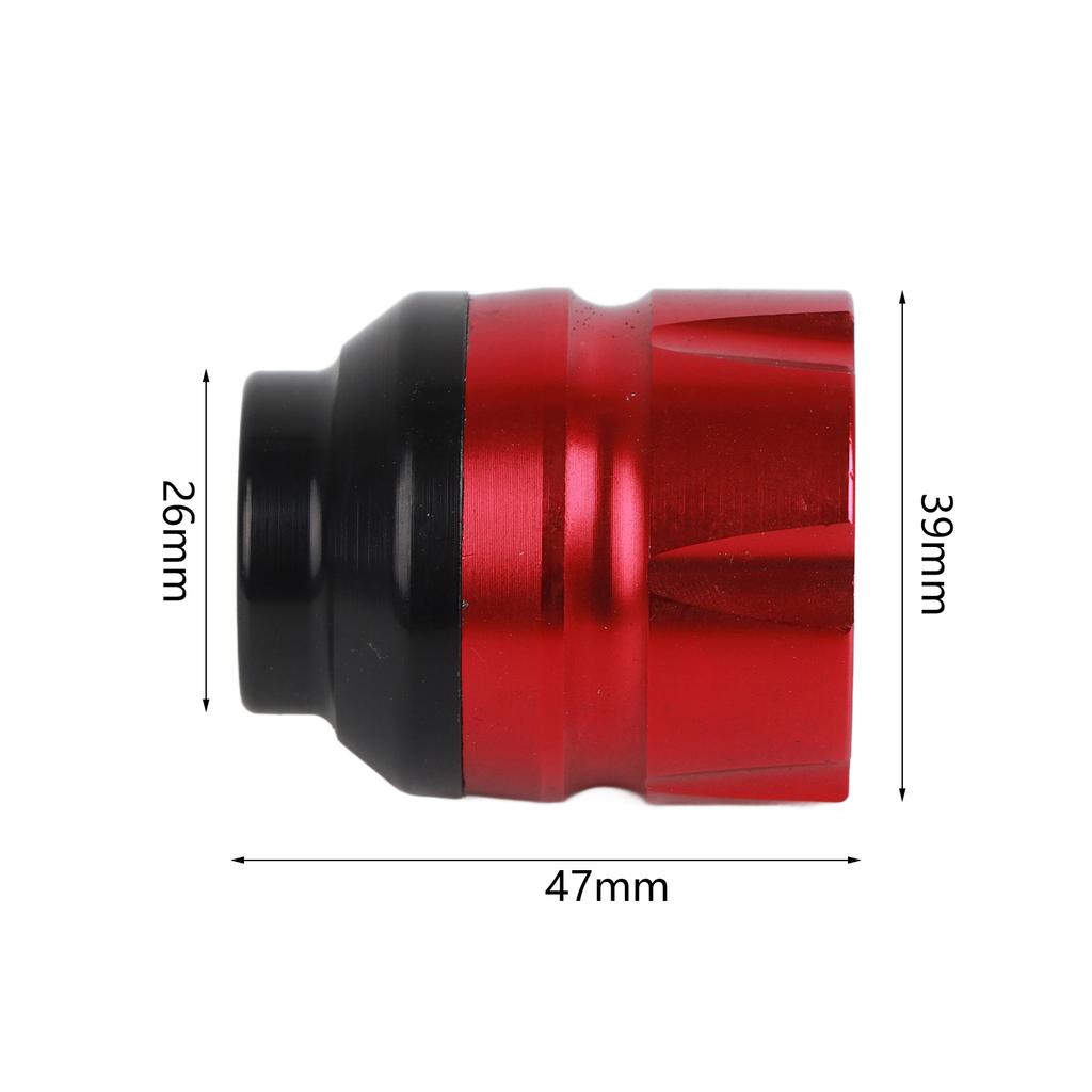 Front Fork Frame Slider CNC Aluminum Alloy Rustproof Stylish Universal Crash Protector for MotorcycleRed