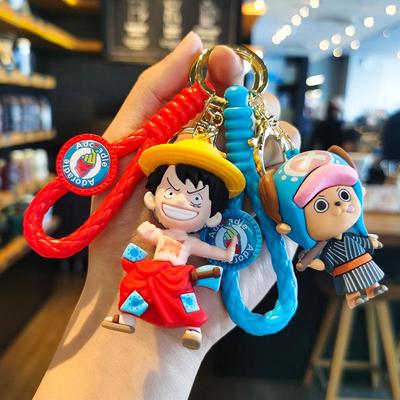 Cartoon Knit Luffy & Zoro Keychain Pendant