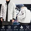 BUTMYJ Winter Padded Long Sleeve Down Plus Loose Men's Coat, Outerwear, Jacket, Sizes, Thick, Windproof, Warm, Fit, Casual, Lightweight, Autumn/Winter