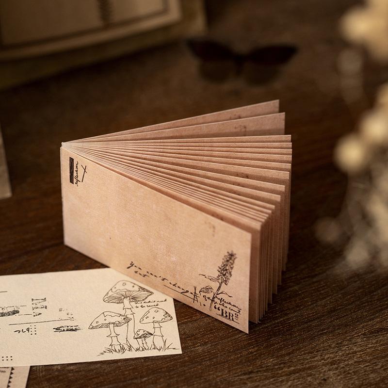 60 Sheets/pack Vintage Natural Plants Memo Pad Stickers Decal Sticky Notes Scrapbooking Diy Kawaii Notepad Diary Planner