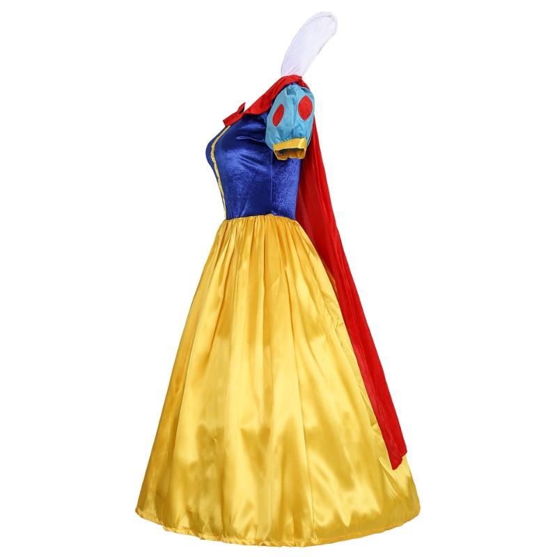 Large size, Halloween costume, adult, sexy cape Snow White, queen stage costume