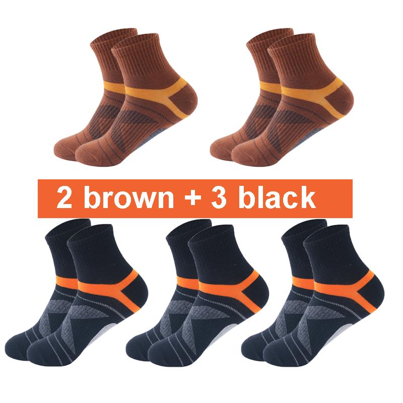 10 STÜCKE=5 Paar Hochwertige Baumwolle Neue Herbst Herrensocken Laufen Winter Freizeit Atmungsaktive Aktive Socken Streifen Sportsocken EUR38-48