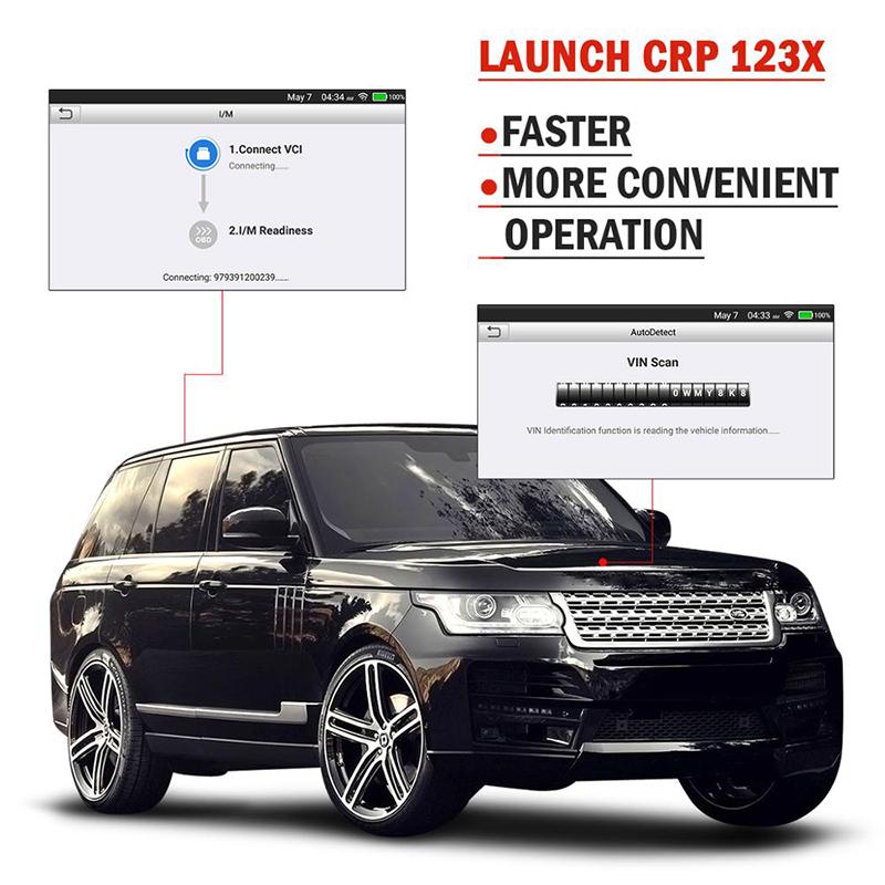 LAUNCH CRP123X V2.0 OBD2 Scanner Car Code Reader Automotive Diagnostic Tools Autoscanner Auto Scan Tool DIY Free Shipping