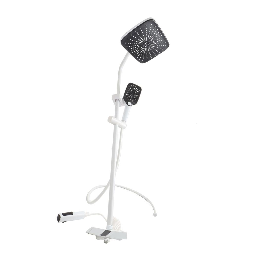 Rainfall Shower Head Set Push Button High Pressure Multiple Water Spray Modes Shower System for