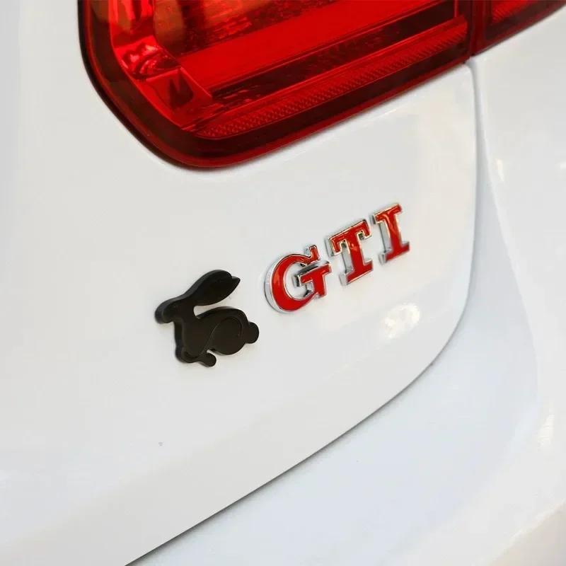hijk1 1Pcs 3D Metal Car Badge Stickers Logo Decal Accessories For VW GTI Polo Golf Passat Tiguan Arteon Touareg Taigo Caddy Jetta Beet