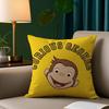 Good Night George The Curious Monkey Pillow Case Short Plush Print Cushion Cover Square Throw Pillow Covers Sofa Home Decor