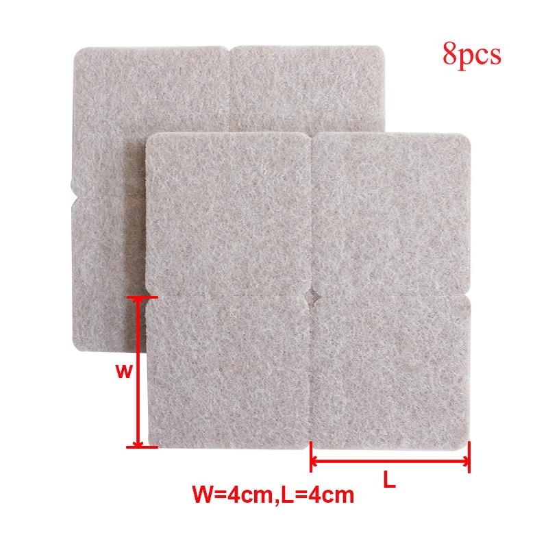 Felt Chair Leg Pads Floor Protectors for Furniture Legs Table Leg Cover Round Square Bottom Anti-Slip Pads Felt Table Chair Mat
