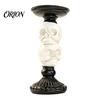 Three Dimensional Skull Decor Halloween Candlestick Holder Decoration, Gothic Raven Candle Holder, Pillar Stand Spooky Taper for Tabletop Home