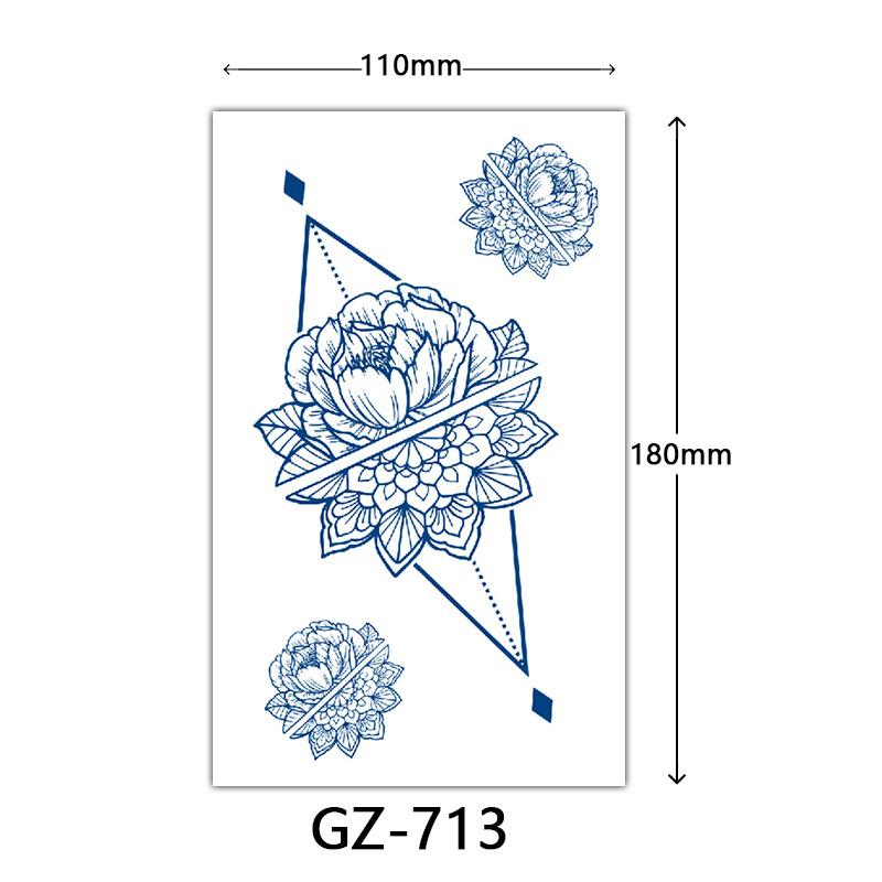 Autocolante Tatuaj cu Suc, Autocolante Tatuaj Herbal, Autocolante Tatuaj Semi-Permanent cu Litere Engleze Tatuaj