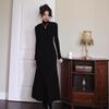 [] New light luxury niche slim-fitting sexy backless high-end battle robe dress