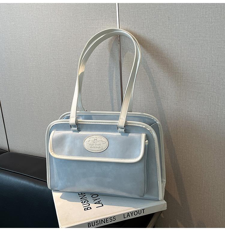Handbag Bag Women's New Fashionable Retro Small Square Bag Texture Popular Double Shoulder Messenger Bag