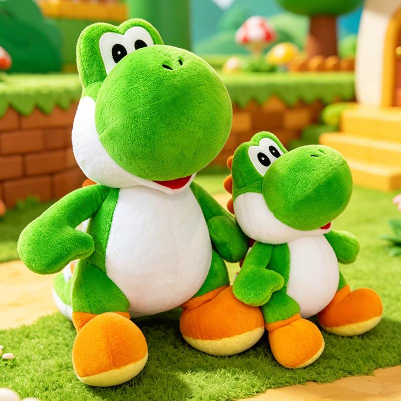 Cute Yoshi Green Dinosaur Plush Toy Soft Stuffed Plush Doll Comfortable Throw Pillow Home Decor Collection Holiday Gift