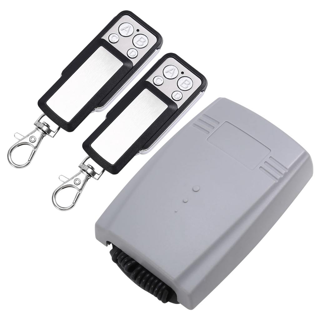 2025 New Garage Door Receiver 2CH 433MHz Remote Controller for Door Gate Fixed Learning Rolling Code Universal