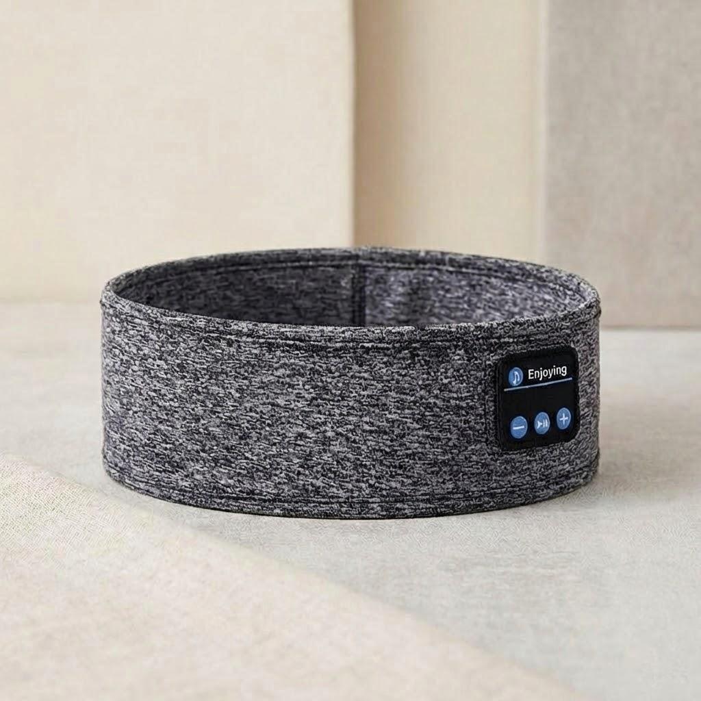 

Wireless Bluetooth Sleep Headphones Ultra-Thin HD Stereo Sports Headband Speakers Workout Yoga Travel Side Sleep сірий колір