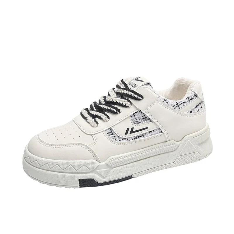 Fashion SyfIyno New Autumn Luxury Vulcanize Shoes Sneaker Shoes PU Leather Thick Sole Skateboard Shoes Sports Running Sneaker