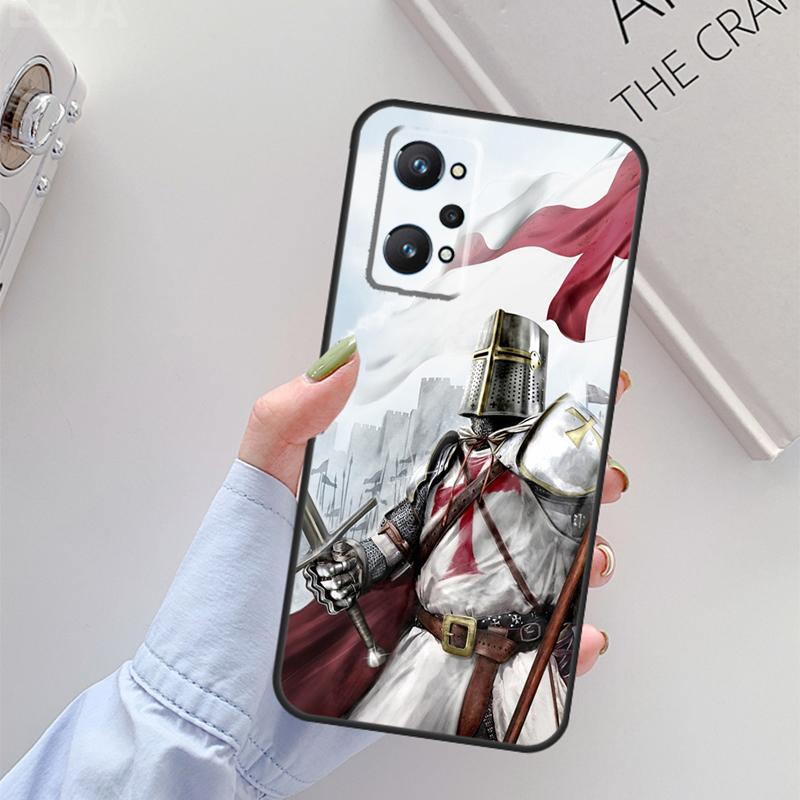 Templar Knight For Realme 14 12 10 11 13 Pro Plus GT 6 6T 5 GT7 Pro C61 C55 C51 C21Y C25S C67 C75 C53 Case