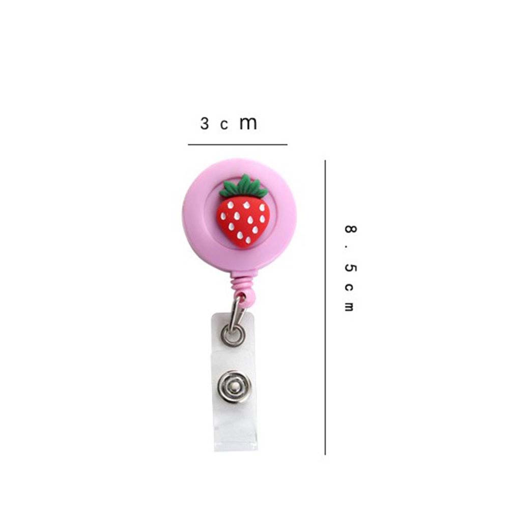 Buckle ID Name Holder Retractable Badge Reel ID Badge Holder Clip Credit Card Holder Clip