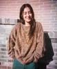 TOWTOW ARCHIVE Cozy Fuzzy Sweater Brown