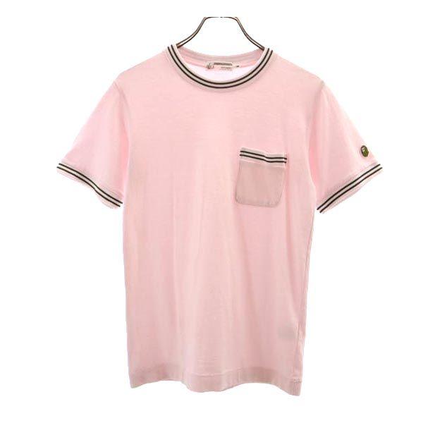 A BATHING APE made in Japan Short sleeve T-shirt S pink Crew neck Men s Used